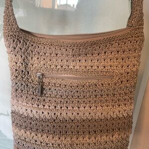 The Sak Tan Crochet Bag
